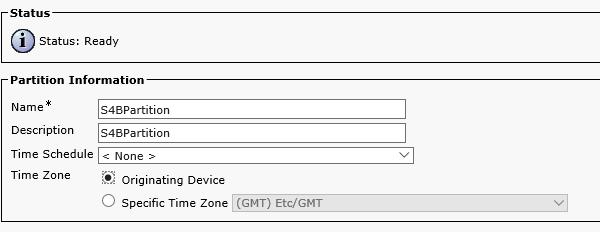 Partition Information